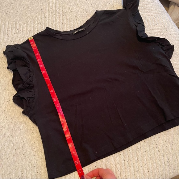 Zara Ruffle Sleeve Tshirt - Picture 8 of 8
